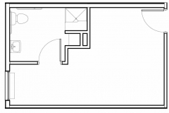 small studio floor plan