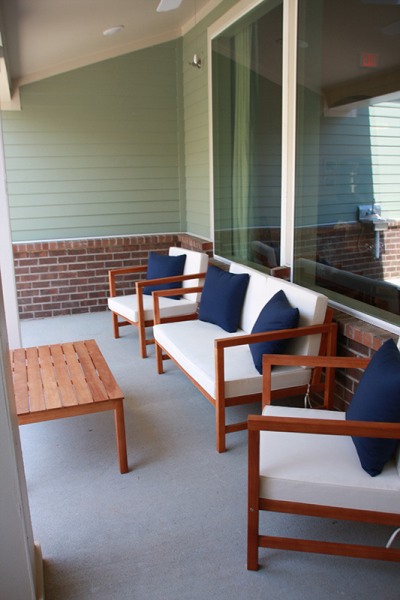 outdoor patio area
